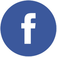 Logo rond Facebook bleu